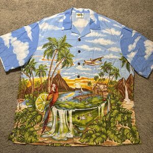 Vintage Jimmy Buffett Margaritaville Hawaiin Shirt AOP Mens 2XL Summer Beach